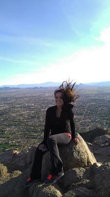 Climbing Camelback.