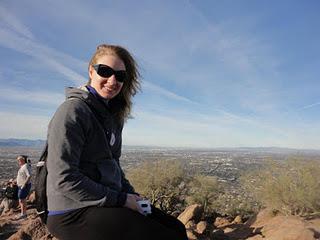 Climbing Camelback.