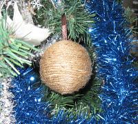 Mushroom Christmas Ornaments Inspired by Twine Balls