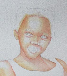 Girl in White - Watercolor Portrait Mini Demo
