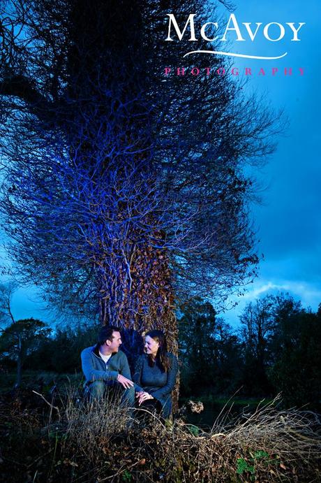 Charlotte and Rob’s fields of gold engagement shot