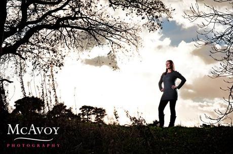 Charlotte and Rob’s fields of gold engagement shot