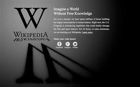 Why is Wikipedia blacked-out?