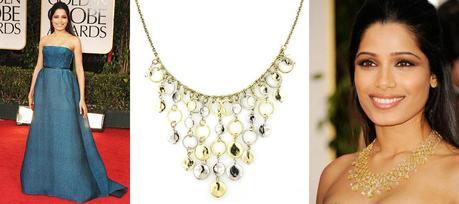 Frida Pinto Fab FindsFab Find Friday: All That Glitters at the Golden Globes