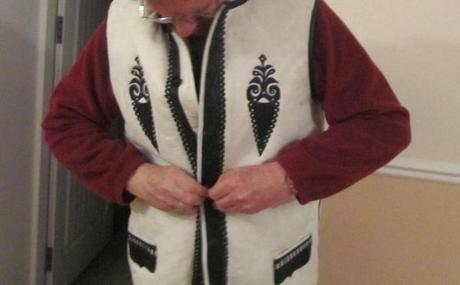 Moldovan sheep's skin vest