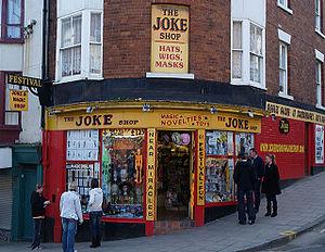 learn English: Joke shop