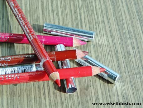 Miss Claire Lip Pencils-Review and Swatches