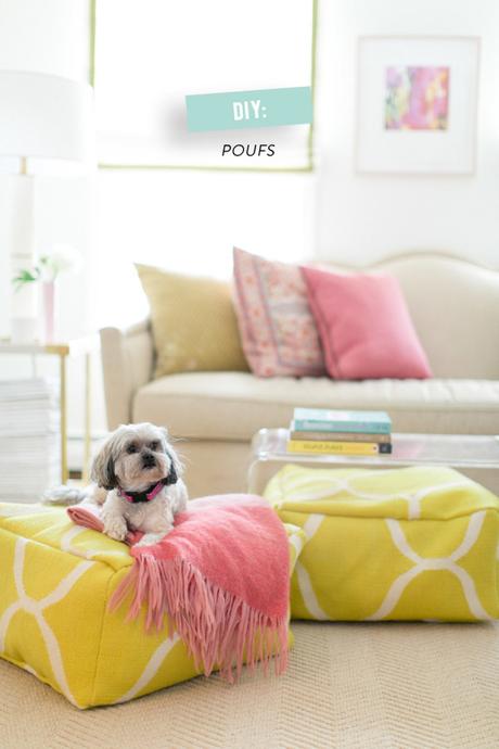 DIY Floor Pouf via Style Me Pretty Living | Francois et Moi