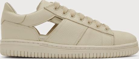 Open Season: Christian Peau Beige Pebbled Skeleton Sneakers