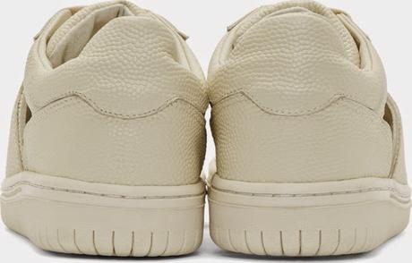 Open Season: Christian Peau Beige Pebbled Skeleton Sneakers