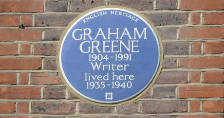 #London Plaque Tiddlywinks No.28: Graham Greene