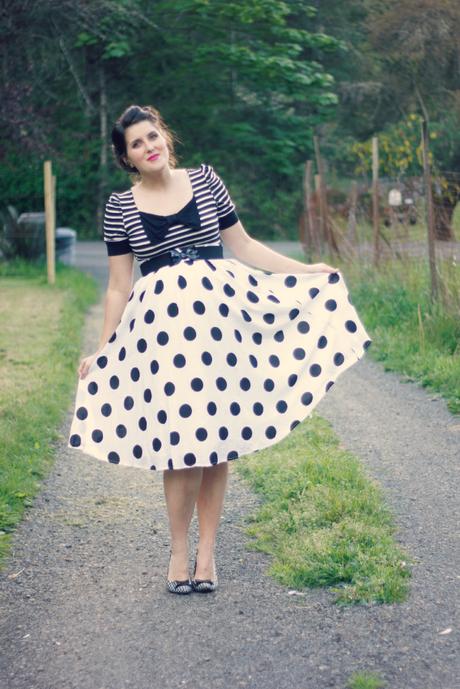 Stripes, polka dots, and bows | www.eccentricowl.com