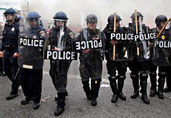 Baltimore Police:  On the Offensive or Defensive? [courtesy Google Images]