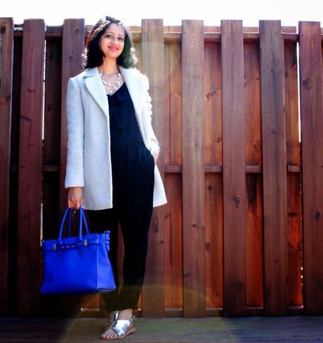 Mint Coat and Strappy Sandals