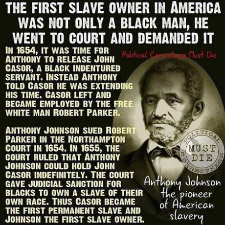 Anthony Johnson, first American slave owner