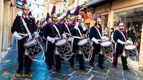 Parading for Ohi Day in Greece