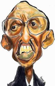 Rwandan President Paul Kagame by an inspired artist