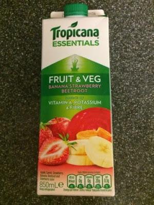Today's Review: Tropicana Essentials Banana, Strawberry & Beetroot Juice