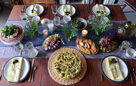 A Purple & Green Themed Spring Brunch Purple and Green Brunch by With The Grains 09