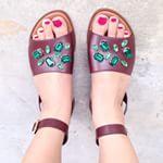 DIY Rhinestone Sandals