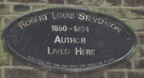 #London Plaque Tiddlywinks No.29: Robert Louis Stevenson