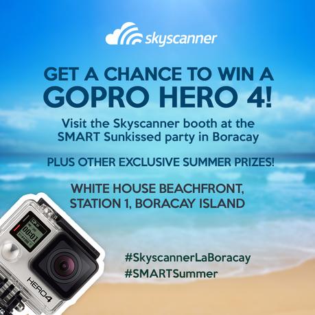 Get a chance to win a GoPro Hero 4 from Skyscanner this Labor Day Weekend in Boracay!