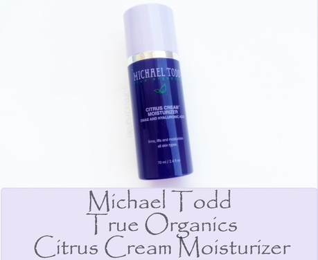 Michael Todd True Organics Citrus Cream Moisturizer