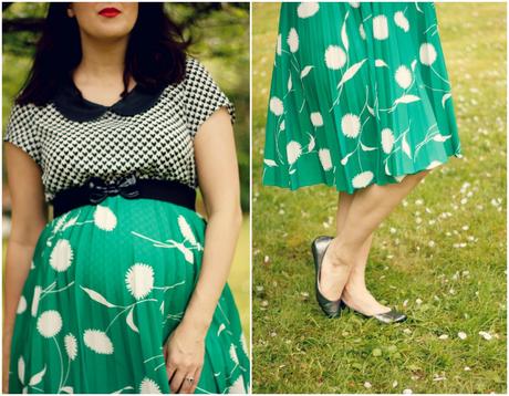 Peter pan collar, hearts, and more ways to mix patterns | www.eccentricowl.com