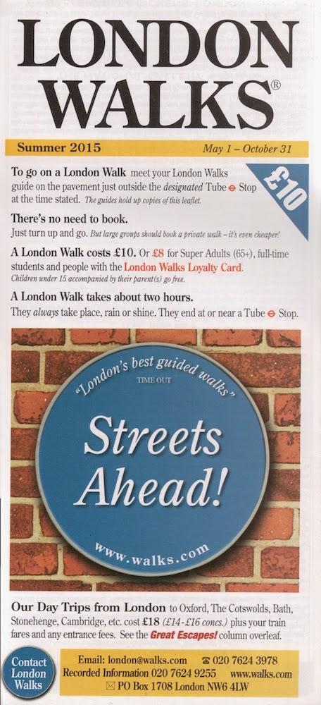 A Tale of Two Leaflets – Happy 25th #London Walks Anniversary To Mary & David!