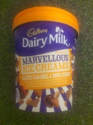 Today's Review: Cadbury Marvellous Ice Cream - Salted Caramel & Sour Cherry