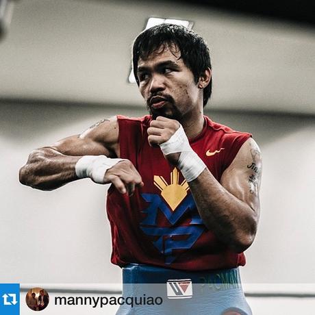 Go Manny! #PinoyPride #MannyPacquiao …. Repost @mannypacquiao ・・・ 1 more day to go. #MayPac #TeamPacquiao