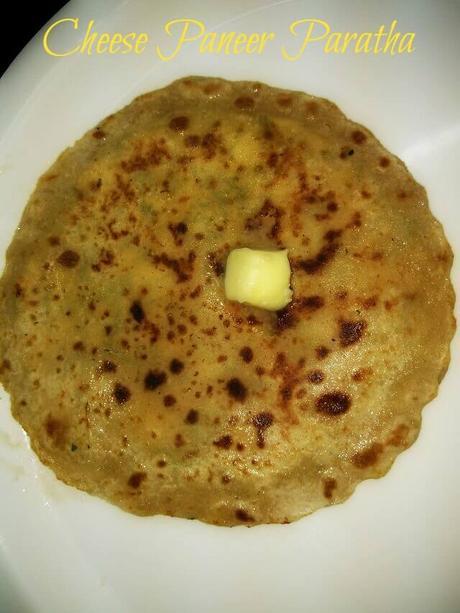 Cheese Paneer Paratha for Babies and Kids