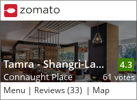 Click to add a blog post for Tamra - Shangri-La's Eros Hotel on Zomato