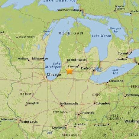 Rare quake shakes Michigan, 