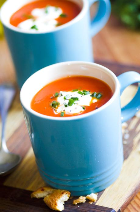 Roasted Tomato and Garlic Soup