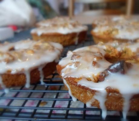 Baked Granola Doughnuts with a Honey Glaze