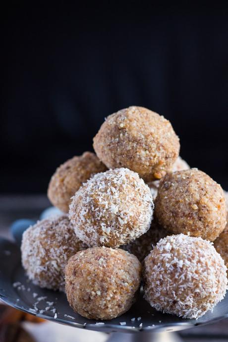 3 Ingredient Apricot Almond and Coconut Bliss Balls