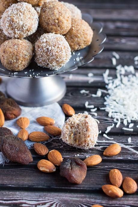 3 Ingredient Apricot Almond and Coconut Bliss Balls