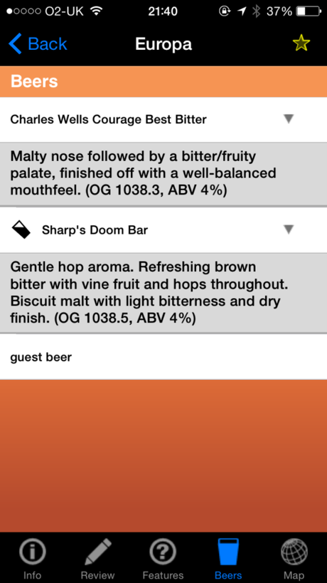 Download the CAMRA good beer guide app onto your smart phone