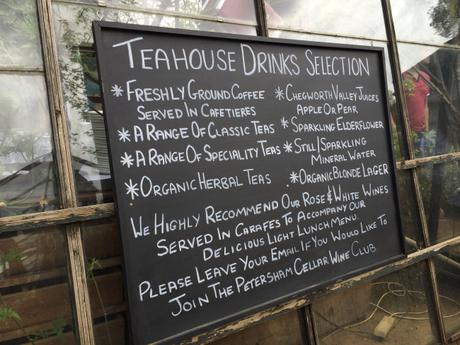 Dine at the Petersham Nurseries near Richmond upon Thames