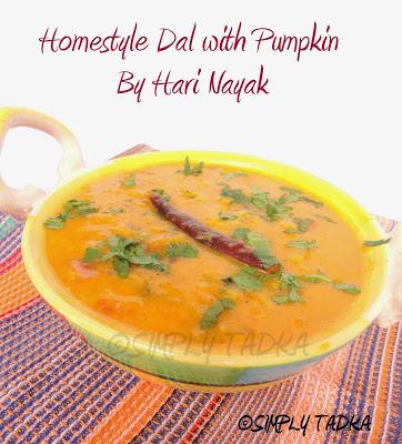 Homestyle Dal With Pumpkin by Chef Hari Nayak- Review for The Cafe Spice Cook Book