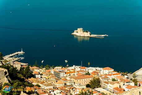 Overlooking Nafplion on our one-day itinerary