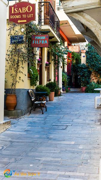 Cute street in Nafplion, Greece