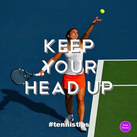 Simple Tennis Tip – Keep Your Head Up