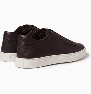 Ankle Hugging, Foot-Loving:  Brioni Leather Low-Top Sneakers