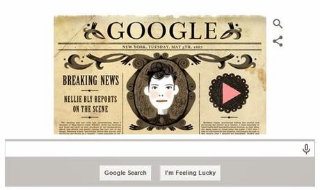 Google doodle celebrates 'around the World in 72 days' Nellie Bly