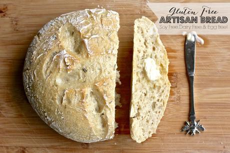 Easy Gluten Free Artisan Bread {Soy Free, Dairy Free, & Egg free!}