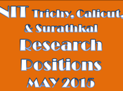 Trichy, Calicut, Surathkal Research Positions 2015