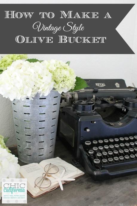 How to make a vintage style olive bucket