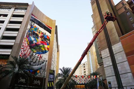 Eduardo Kobra's new piece in Dubai – UAE